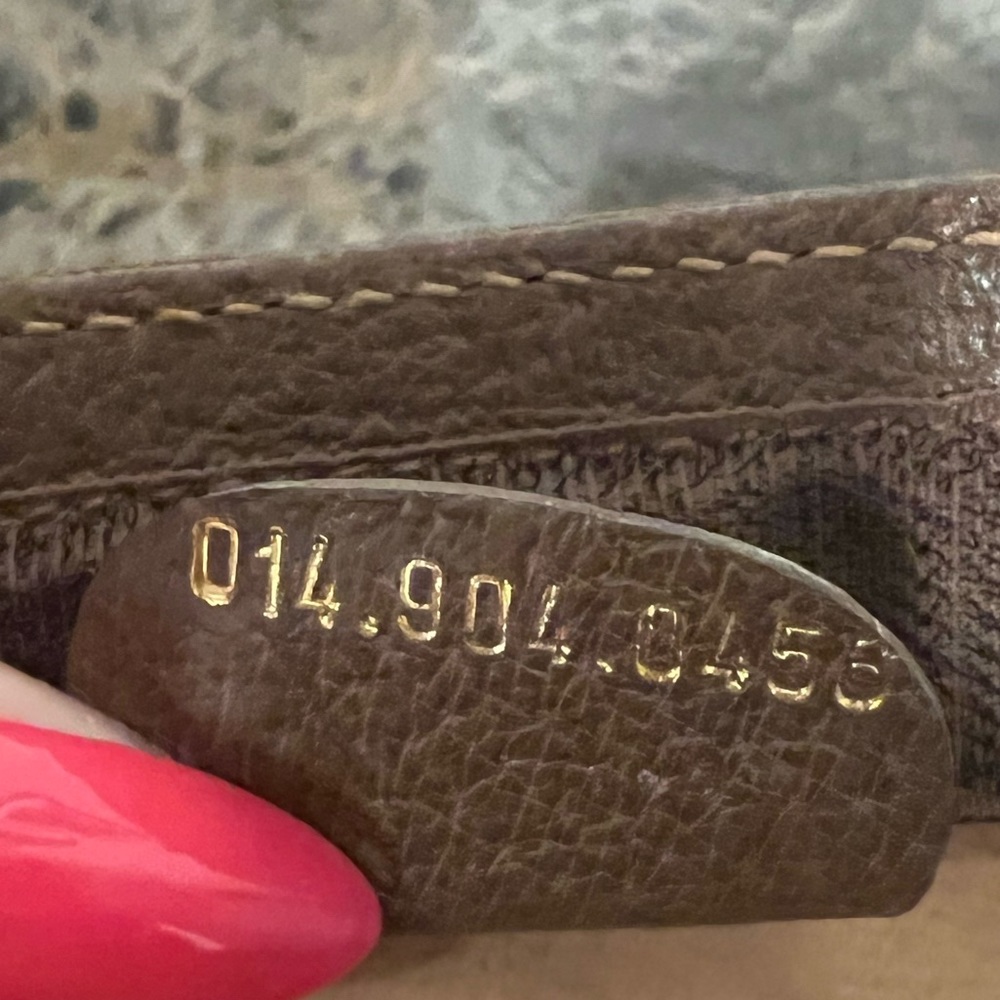 Leather Canvas Gucci Bag Clutch - Picture 2 of 3